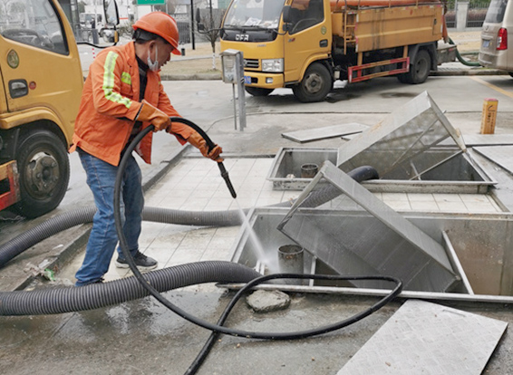 桥西隔油池清理